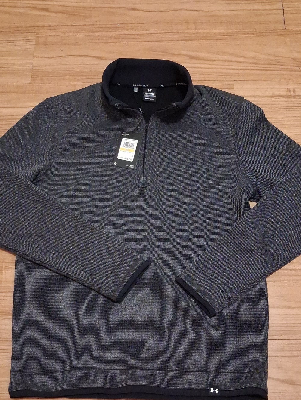 Under Armour Men’s Golf Charcoal Half‑Zip Pullover